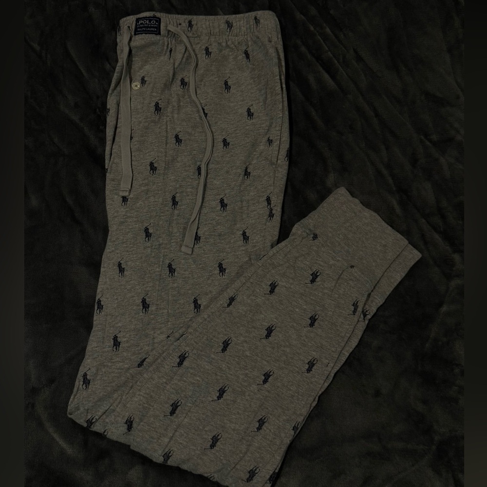 Ralph Lauren Charcoal Joggers with Navy Accents